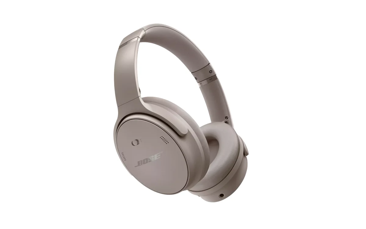 Bose QuietComfort Headphones in Sandstone, complete official product view