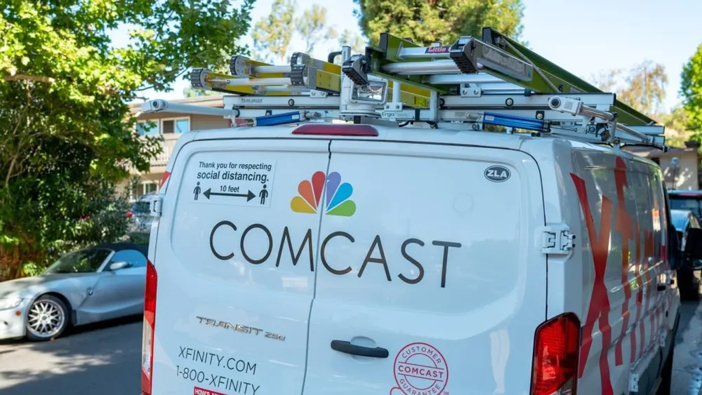Comcast Xfinity commercial service fleet vehicle