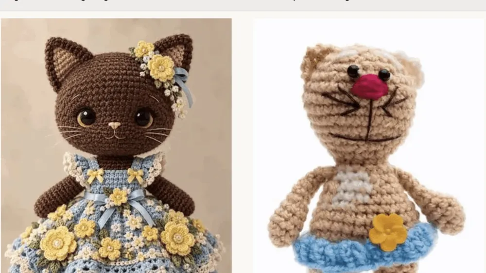 Etsy marketplace search interface displaying verified handmade product listings with new artisan authentication and AI disclosure tags