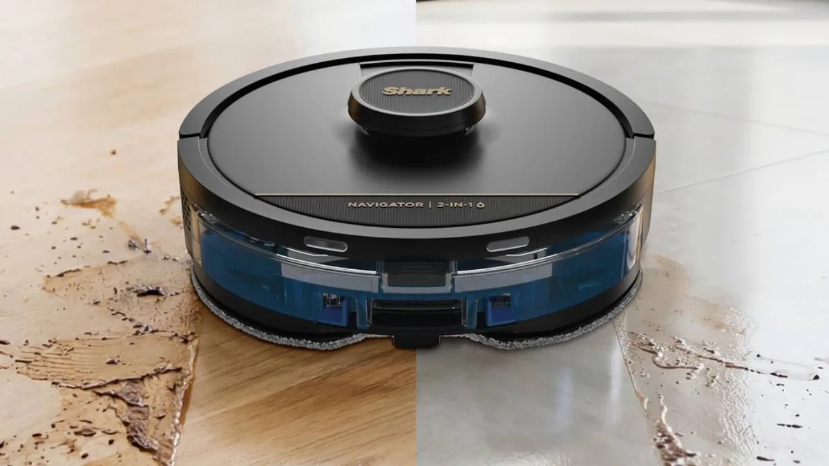 Shark Navigator 2-in-1 Robot Vacuum and Mop Review: Bagless Convenience With Upkeep Trade-Offs official product photo
