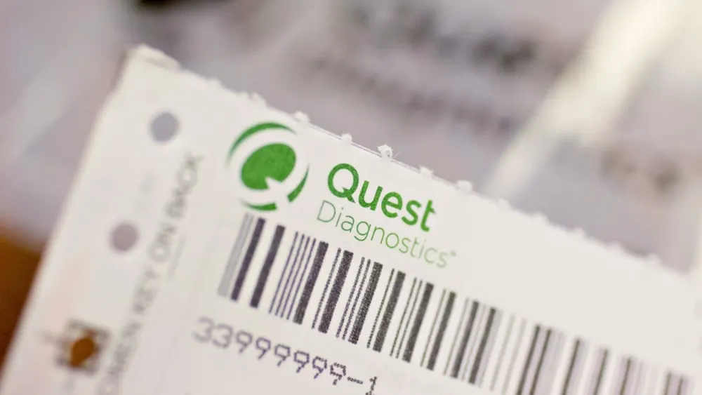 Quest Diagnostics medical laboratory signage and clinical testing facility entrance